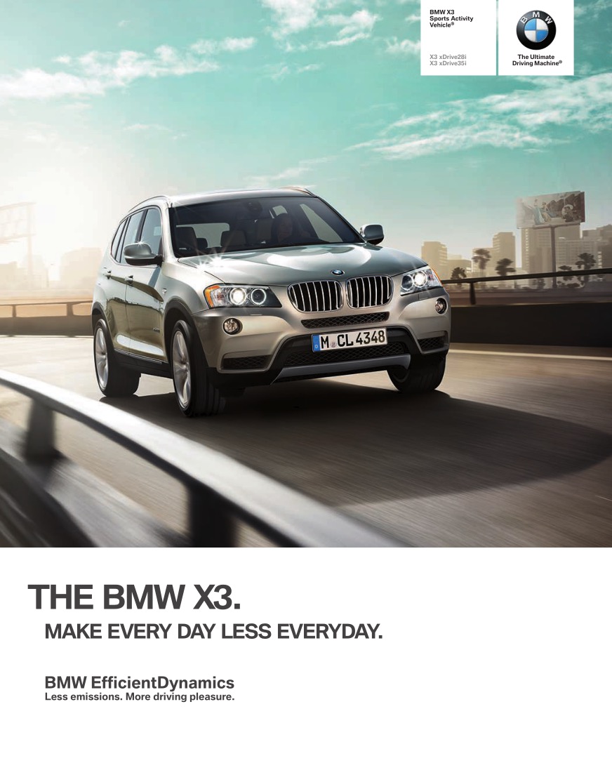 2013 BMW X3 Brochure